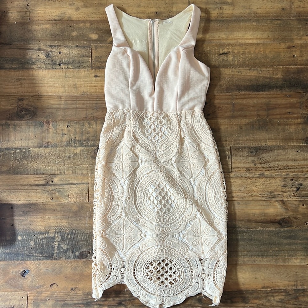 Cream Lace Dress